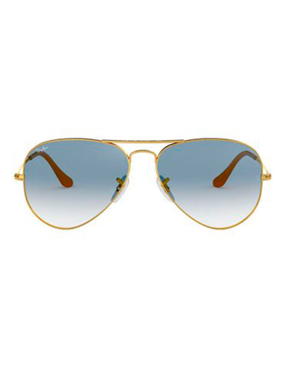 LENTE DE SOL RAY BAN RB3025 001 3F 58MM DORADO LENTE AZUL