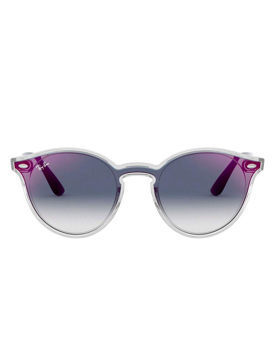 LENTES DE SOL RAY BAN RB4380NF 6356X0 37MM TRANSPARENTE AZUL DEGRADADO