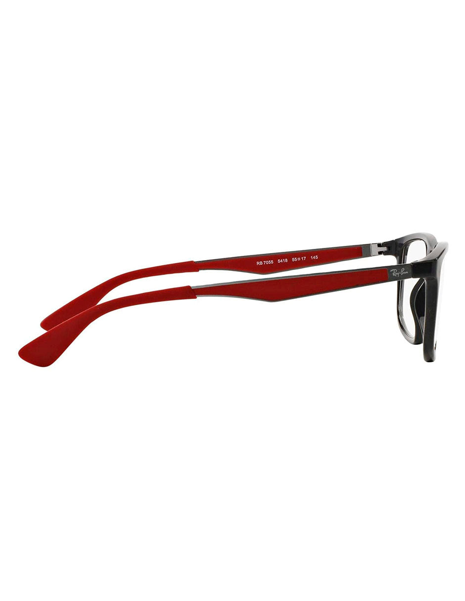 ARMAZON OFTALMICO RAY BAN RB7055 5418 55MM GRIS ROJO