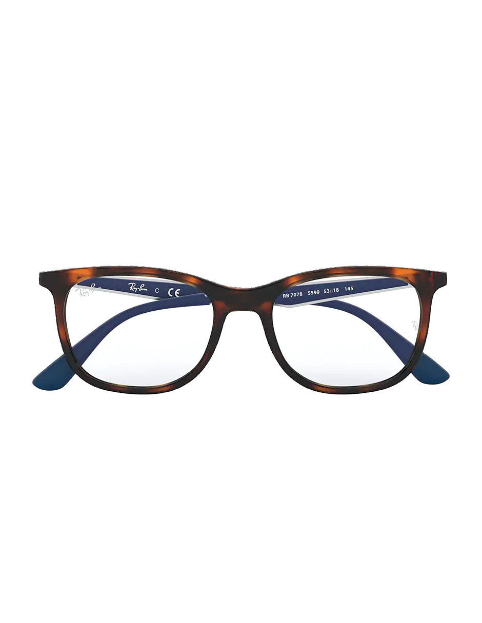 ARMAZON OFTALMICO RAY BAN RB7078 5599 53MM CAREY/NEGRO