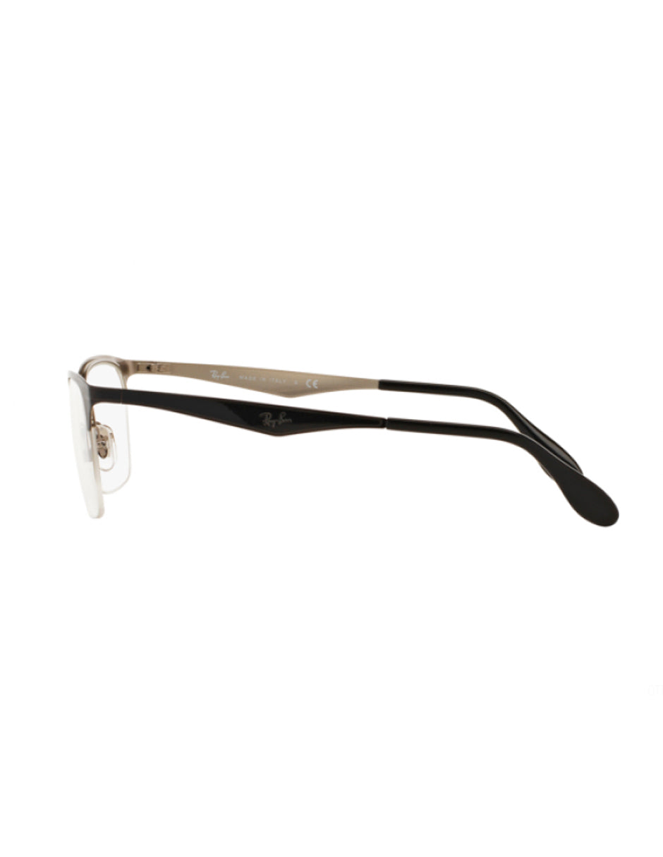 ARMAZON OFTALMICO RAY BAN RB6360 2861 51MM NEGRO PLATA