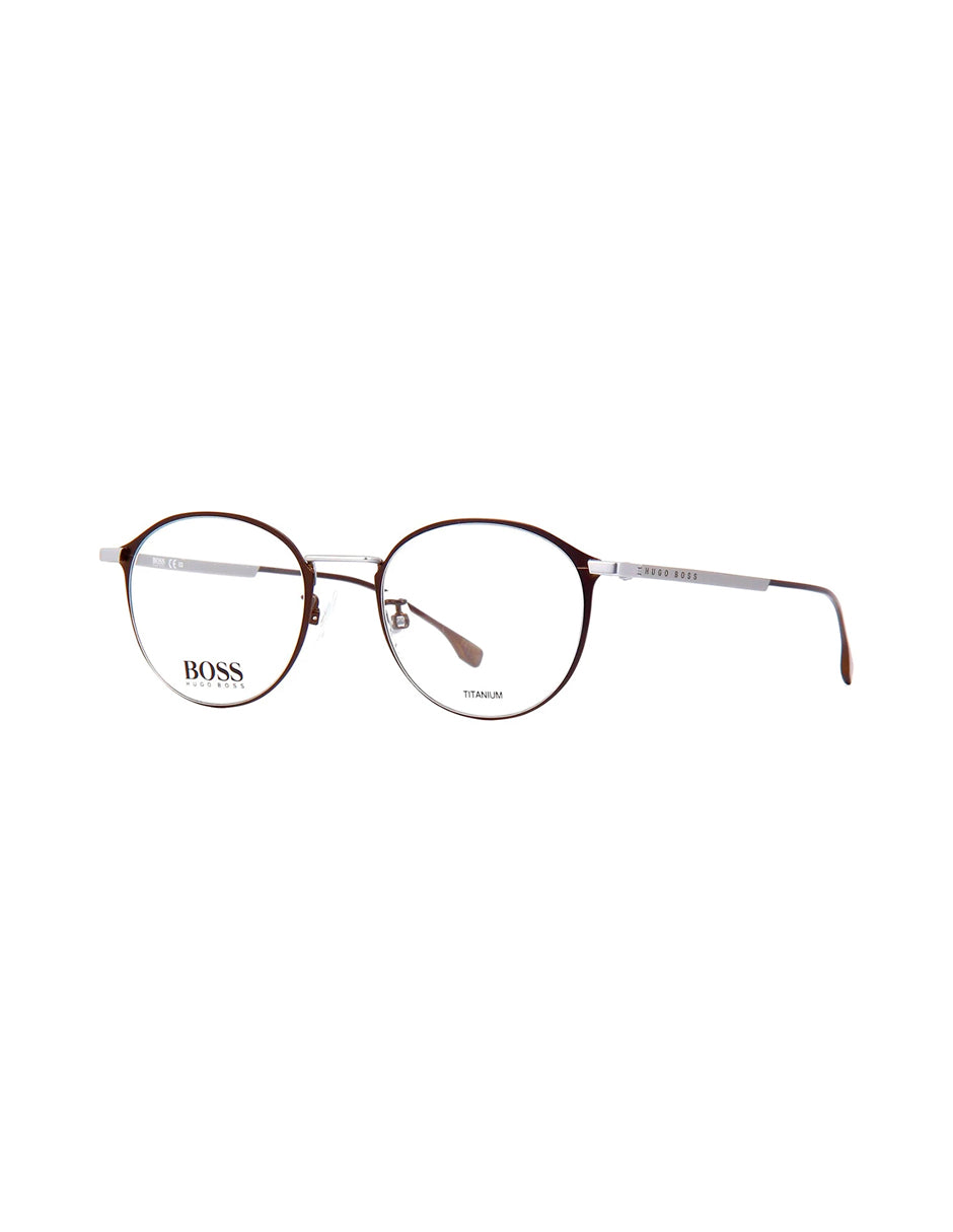 ARMAZON OFTALMICO BOSS1068F 12R CAFE/PLATEADO