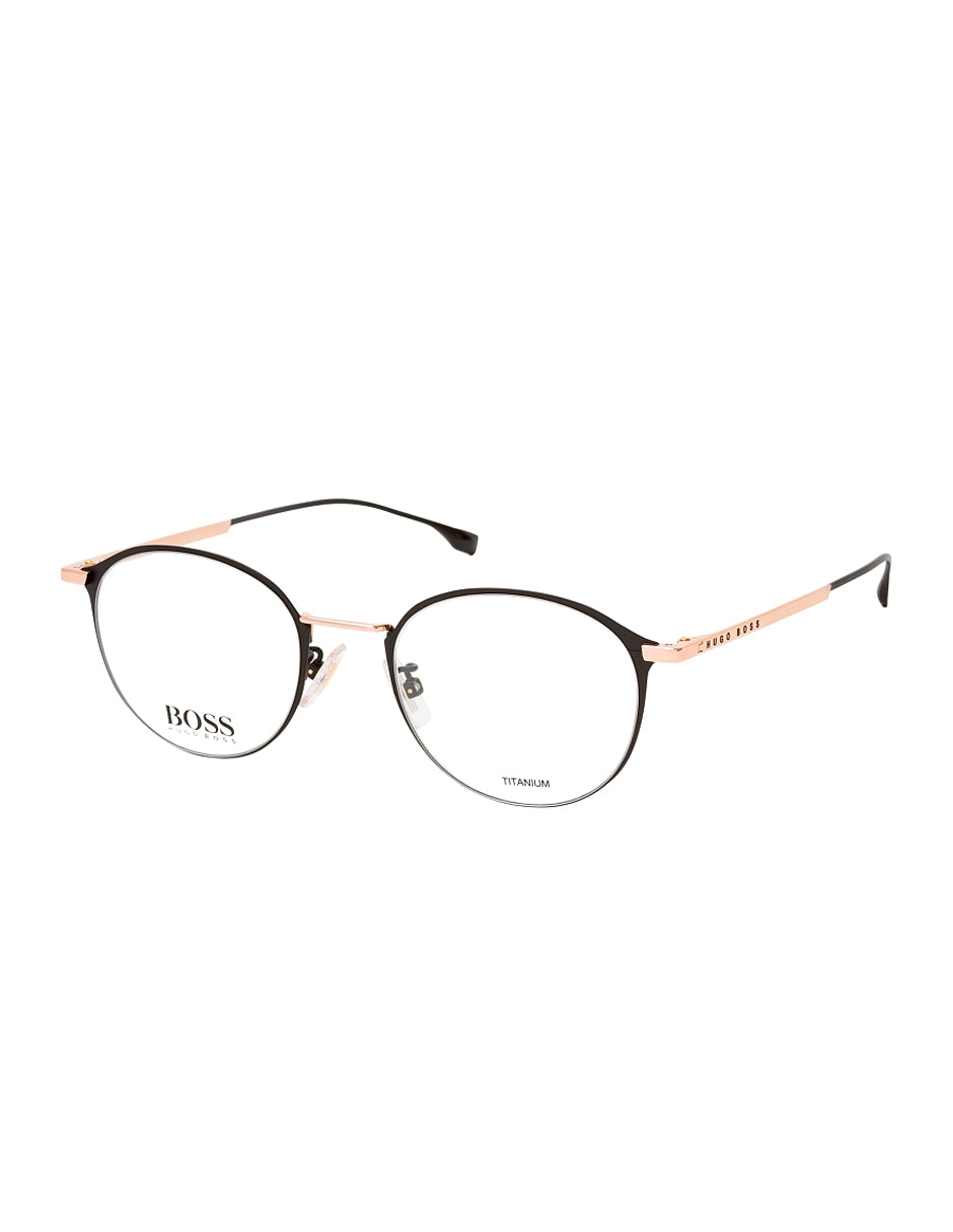 ARMAZON OFTALMICO BOSS1068F I46 NEGRO/DORADO