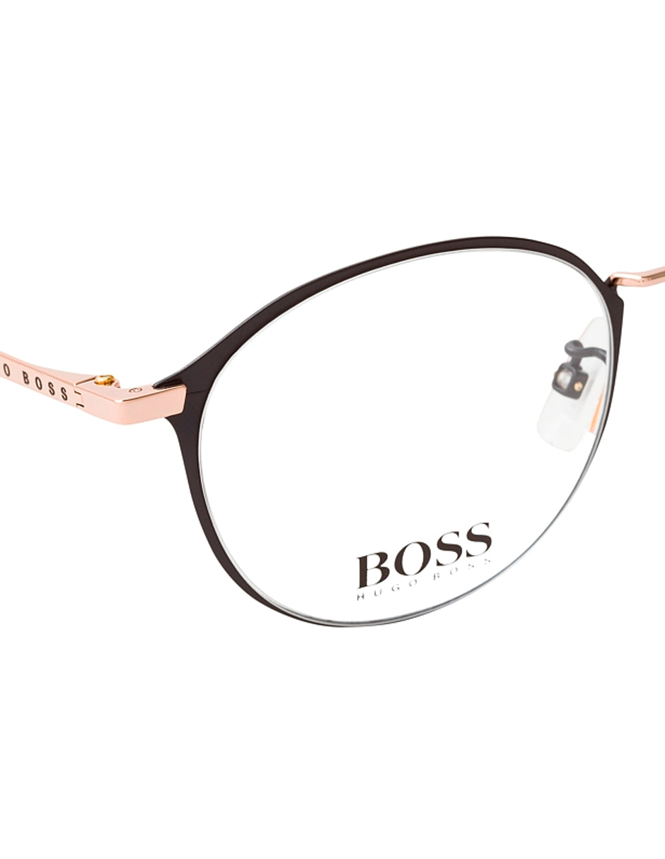 ARMAZON OFTALMICO BOSS1068F I46 NEGRO/DORADO