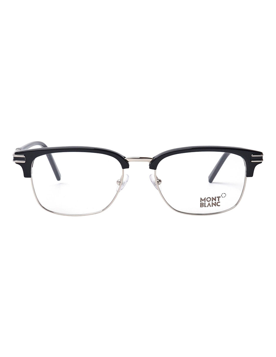 ARMAZON OFTALMICO MONT BLANC MB0669F 001 53MM NEGRO PLATA