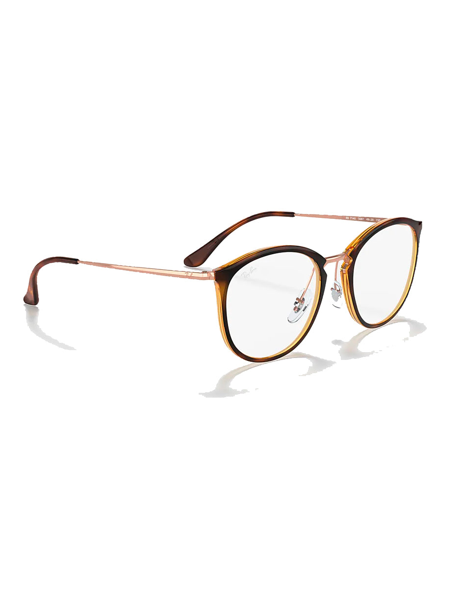 ARMAZON OFTALMICO RAY BAN RB7140 5687 51MM CAREY ORO ROSA