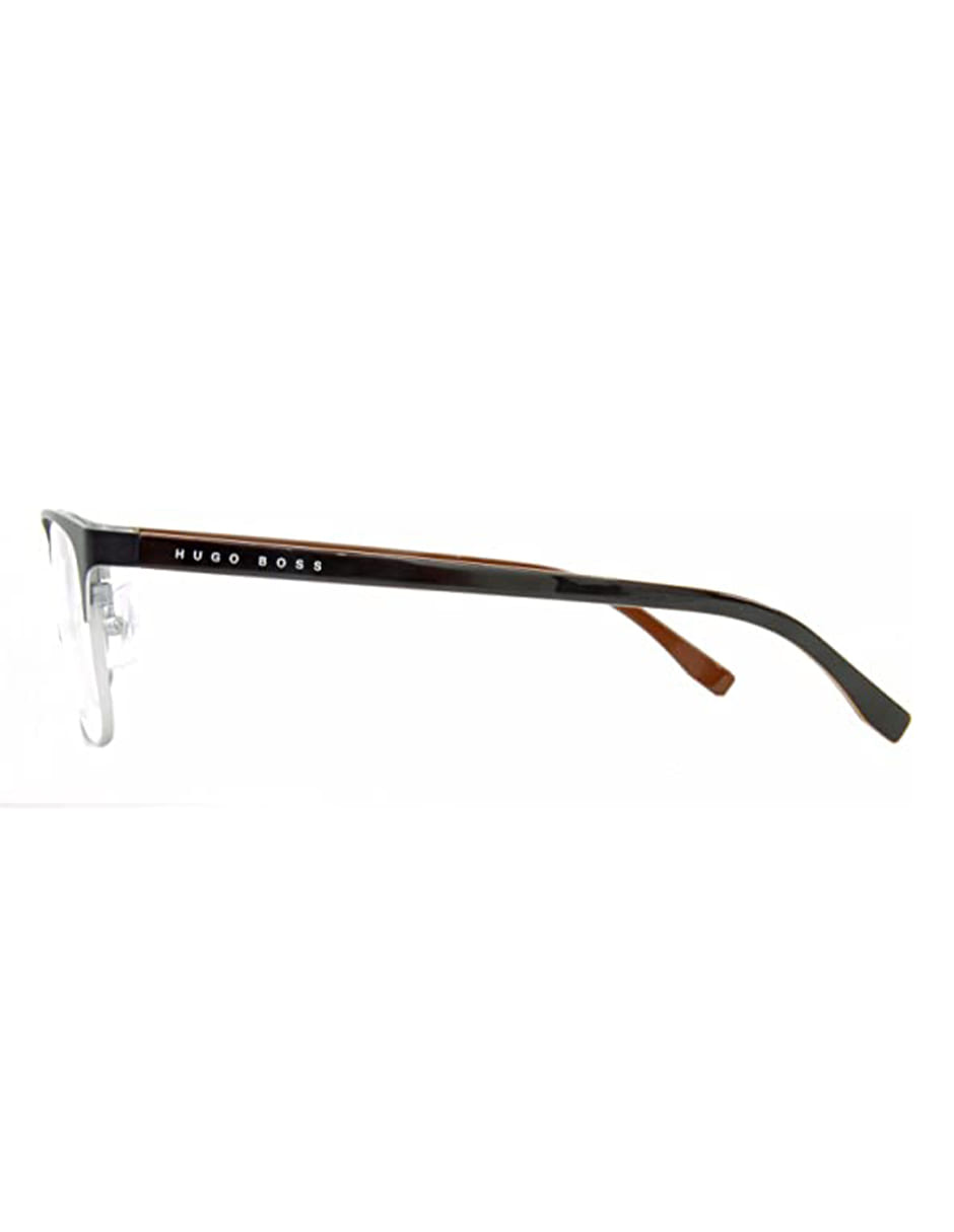 ARMAZON OFTALMICO BOSS BOSS 0808/F QIU MARRON OSCURO/PLATEADO