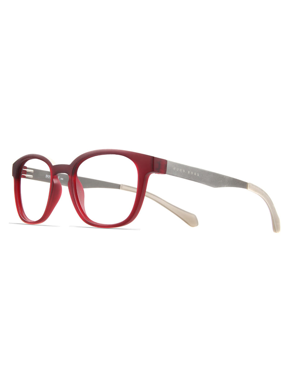 ARMAZON OFTALMICO BOSS 0871 05J 50MM VINO/PLATA