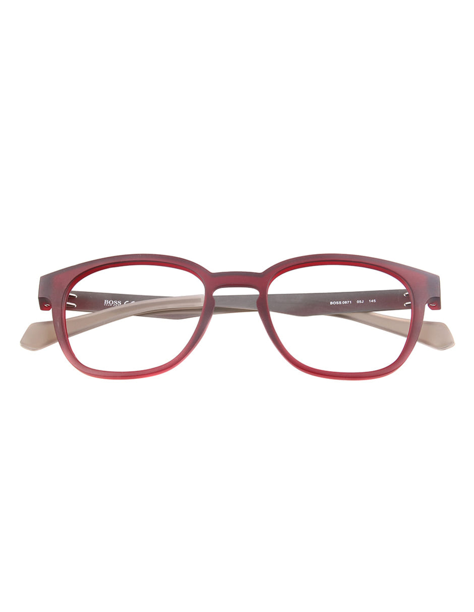 ARMAZON OFTALMICO BOSS 0871 05J 50MM VINO/PLATA