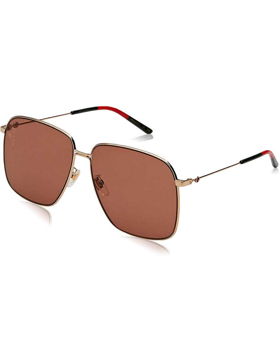 LENTE DE SOL GUCCI GG0394S 002 61MM CAFE