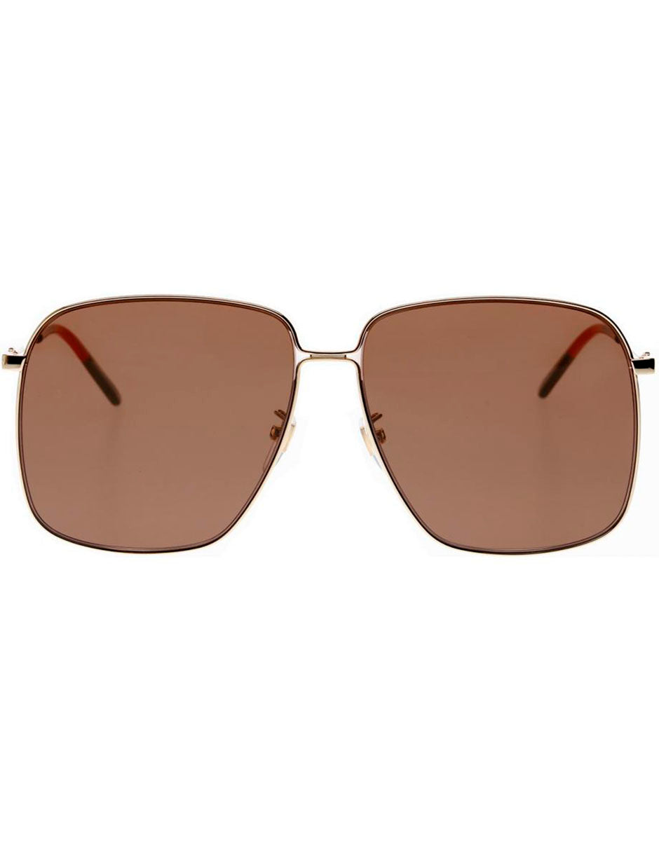LENTE DE SOL GUCCI GG0394S 002 61MM CAFE