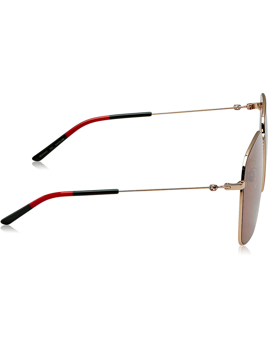 LENTE DE SOL GUCCI GG0394S 002 61MM CAFE