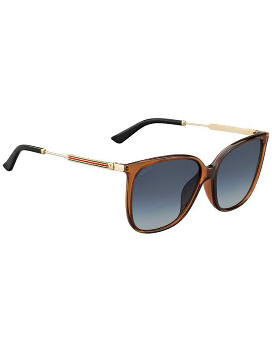LENTE DE SOL GUCCI GG3859/F/S VKG/HD 58MM GRIS/CAFE
