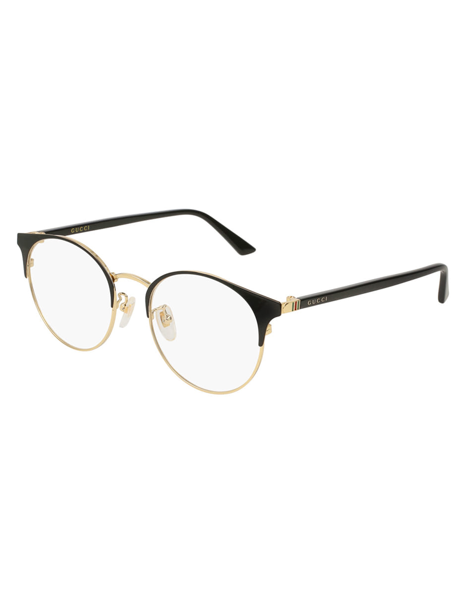 ARMAZON OFTALMICO ARMAZON GG0298OK 002 52MM NEGRO/DORADO