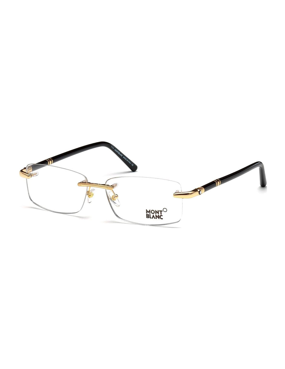 ARMAZON OFTALMICO MONT BLANC MB0476 032 57MM ORO NEGRO