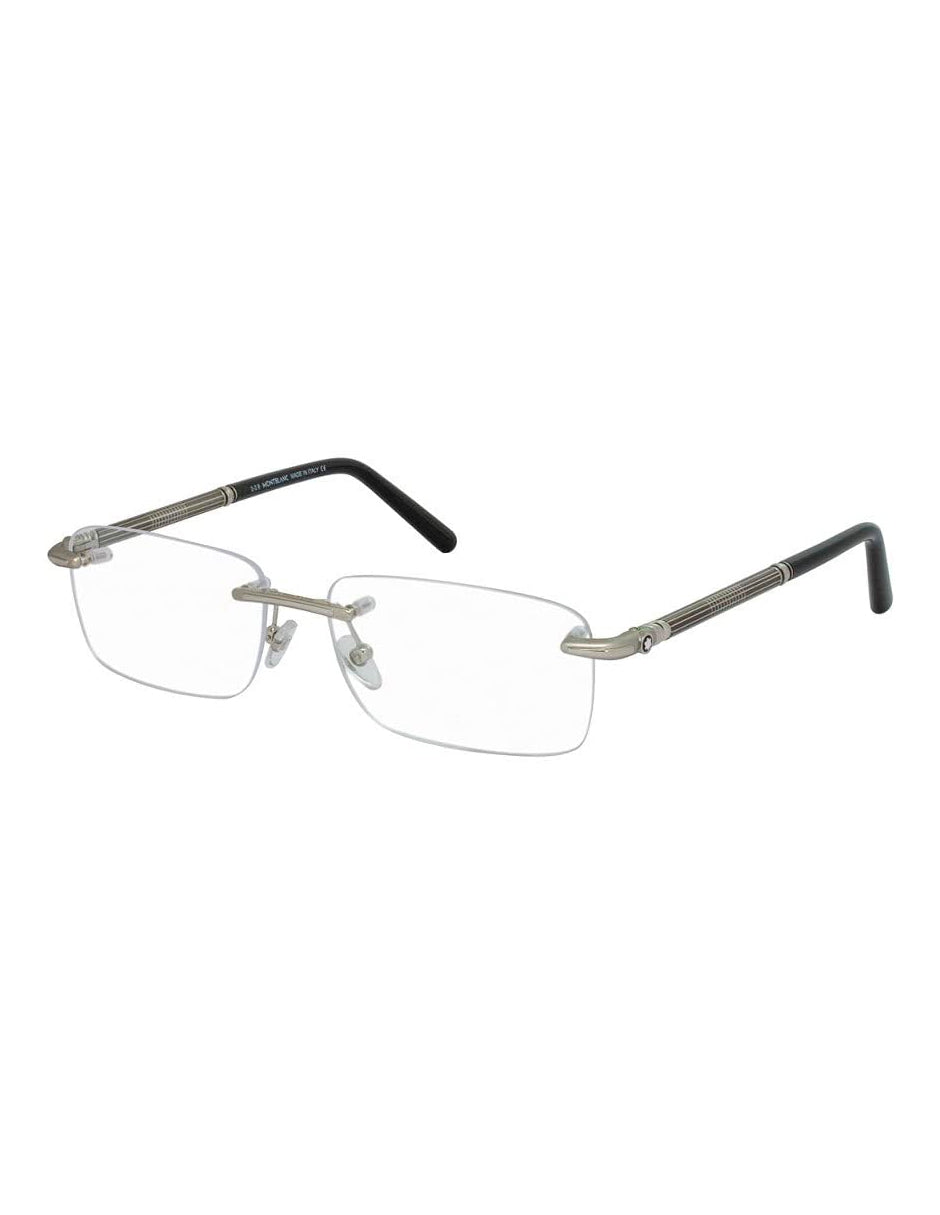 ARMAZON OFTALMICO MONT BLANC MB0492 016 56MM PLATA