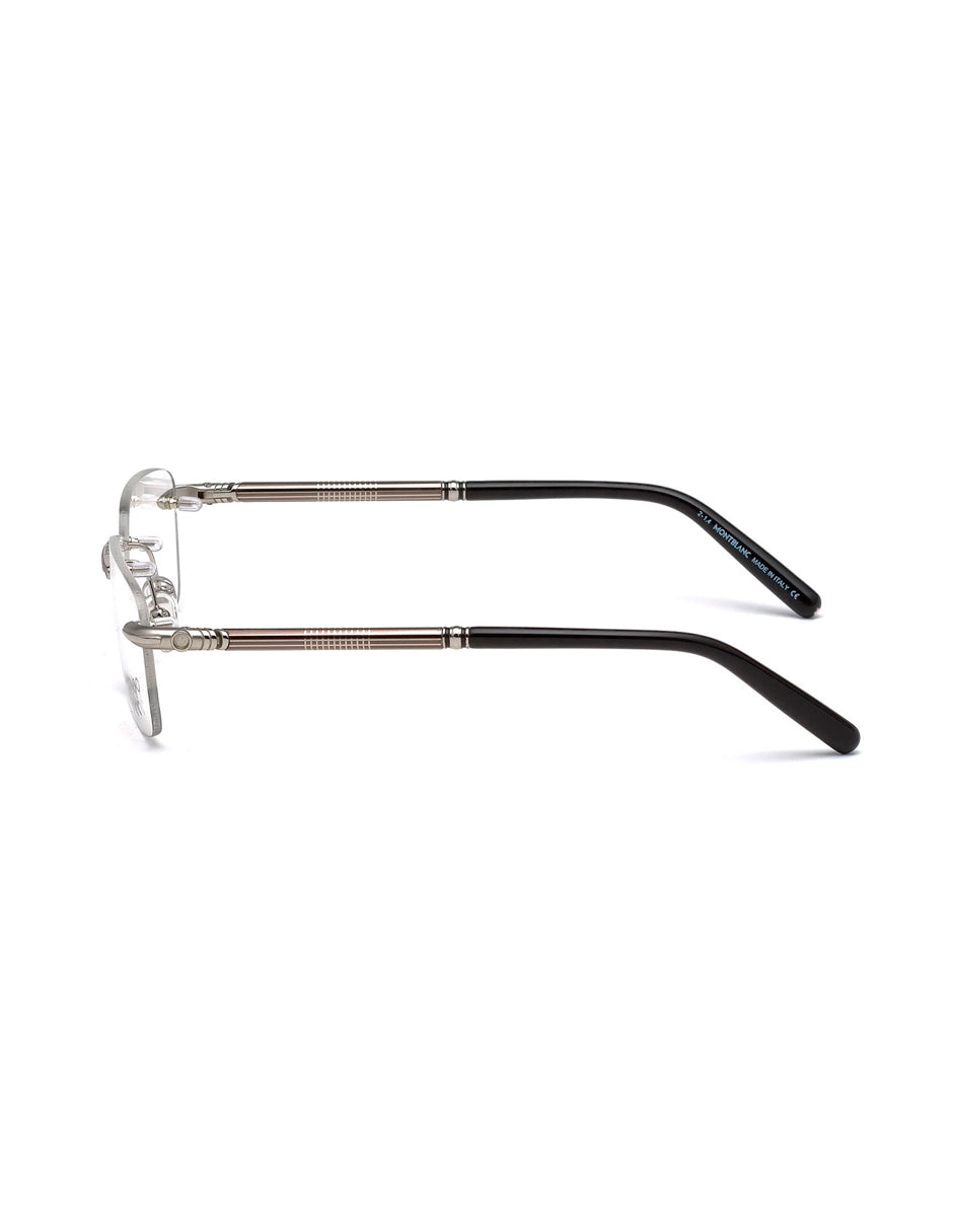 ARMAZON OFTALMICO MONT BLANC MB0492 016 56MM PLATA