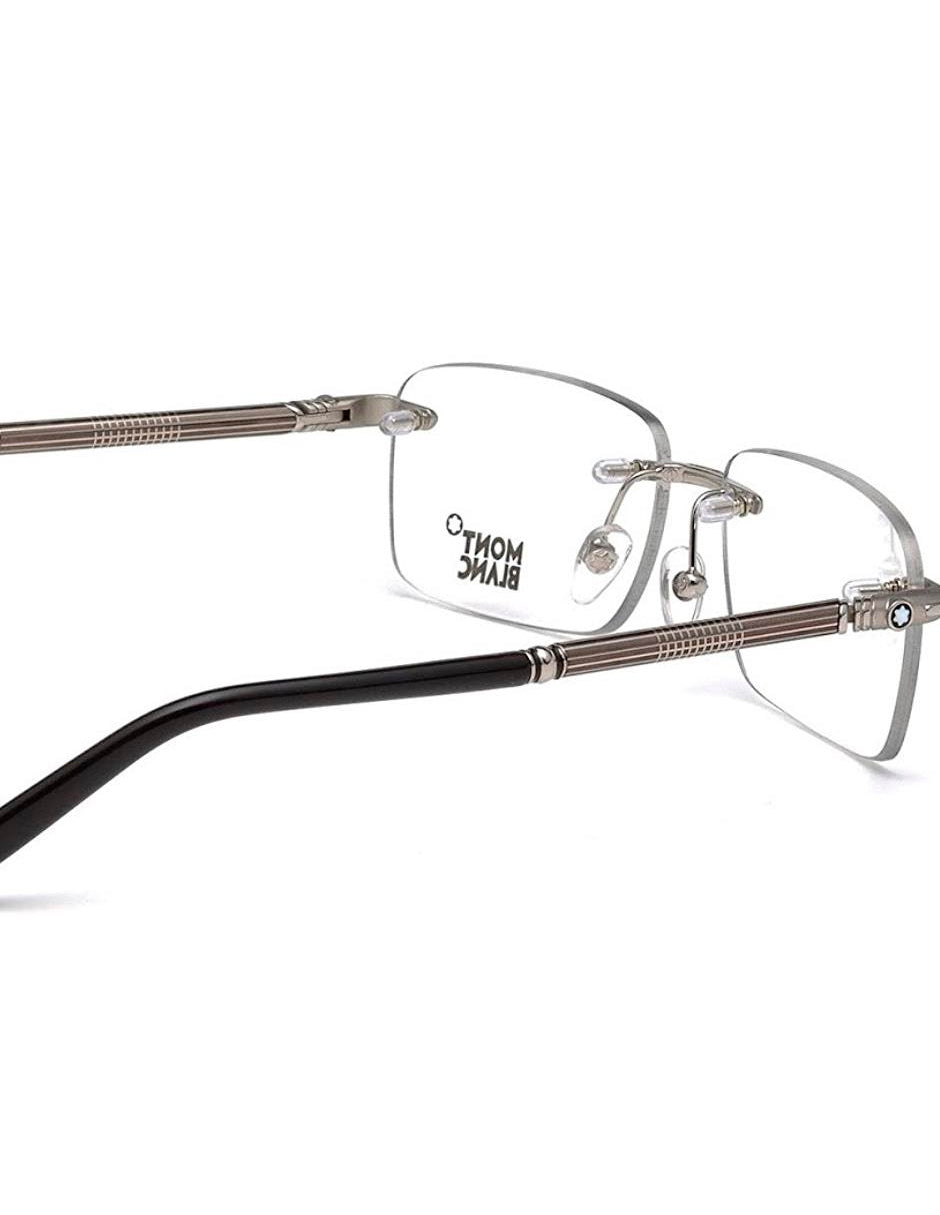 ARMAZON OFTALMICO MONT BLANC MB0492 016 56MM PLATA
