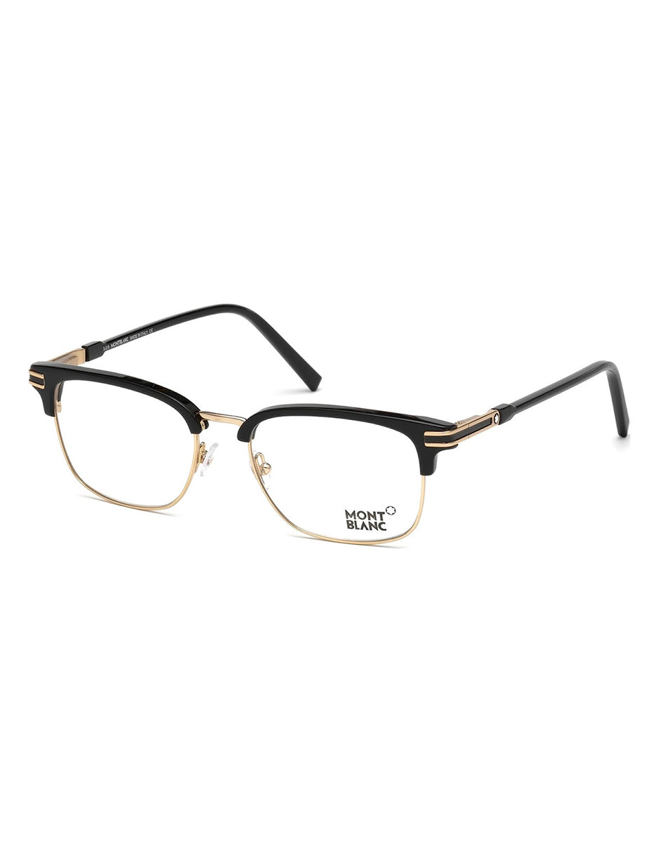 ARMAZON OFTALMICO MONT BLANC MB0669F A01 53MM NEGRO ORO