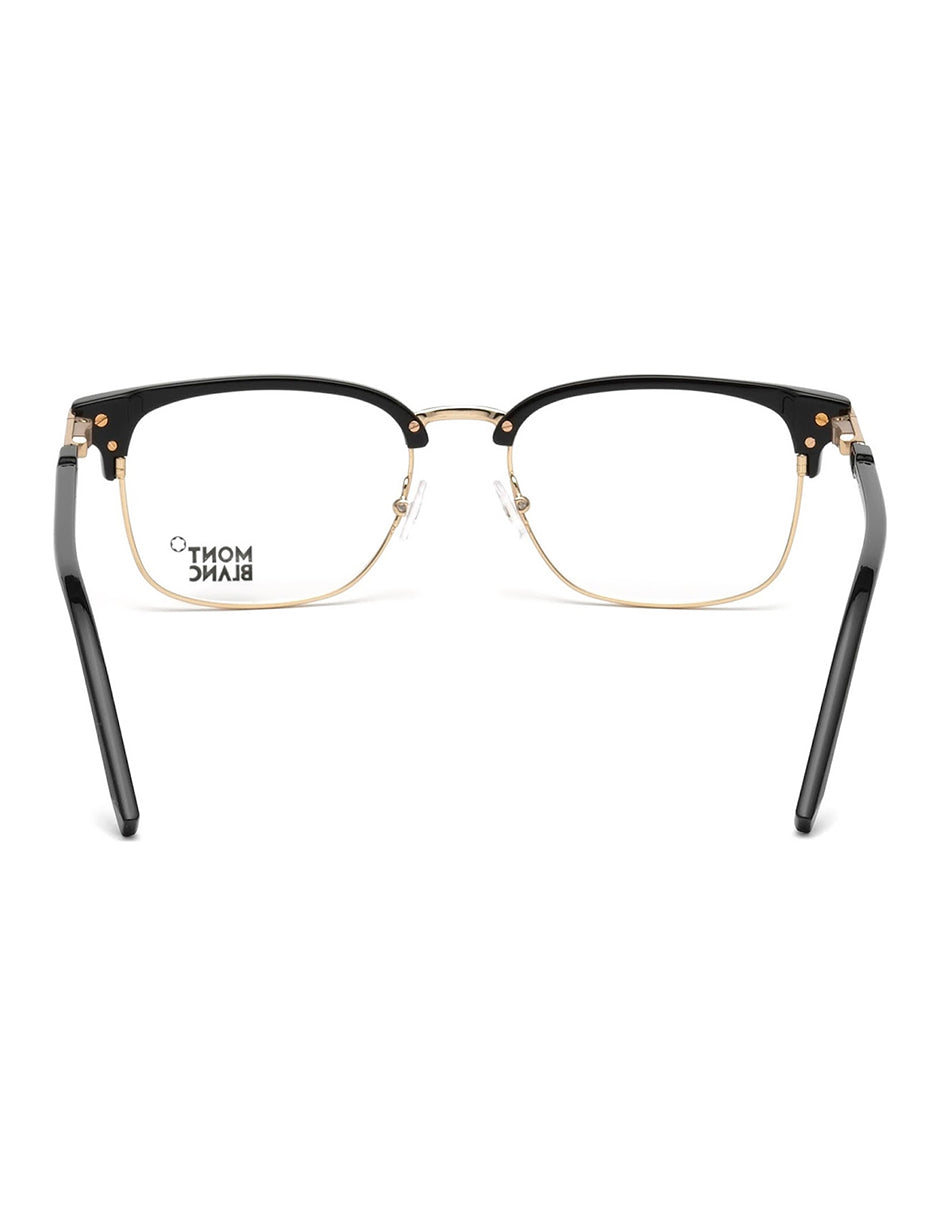 ARMAZON OFTALMICO MONT BLANC MB0669F A01 53MM NEGRO ORO