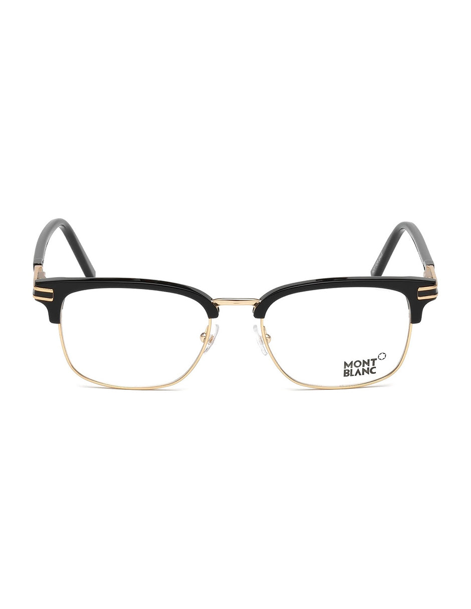 ARMAZON OFTALMICO MONT BLANC MB0669F A01 53MM NEGRO ORO