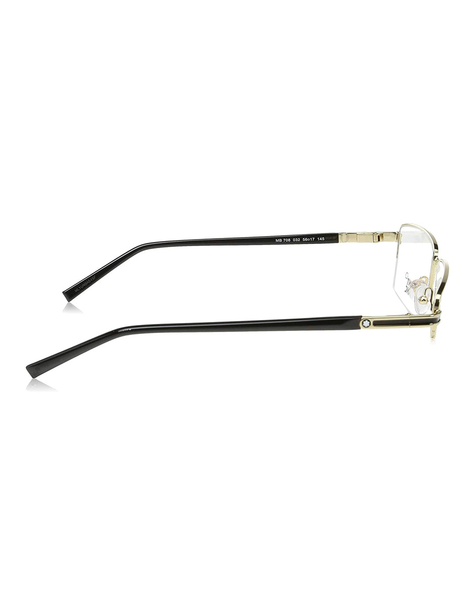 ARMAZON OFTALMICO MONT BLANC MB0708 032 56MM ORO