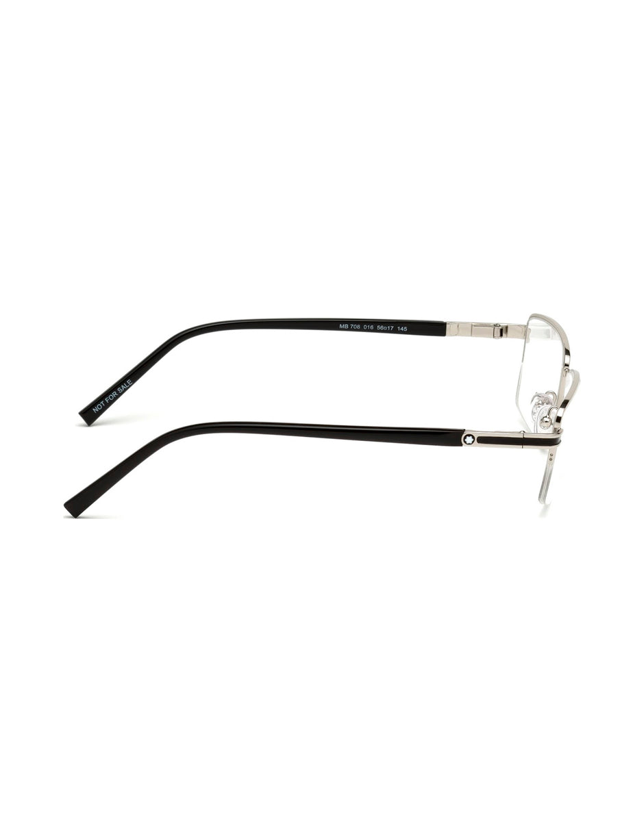 ARMAZON OFTALMICO MONT BLANC MB0708 16 56MM PLATA