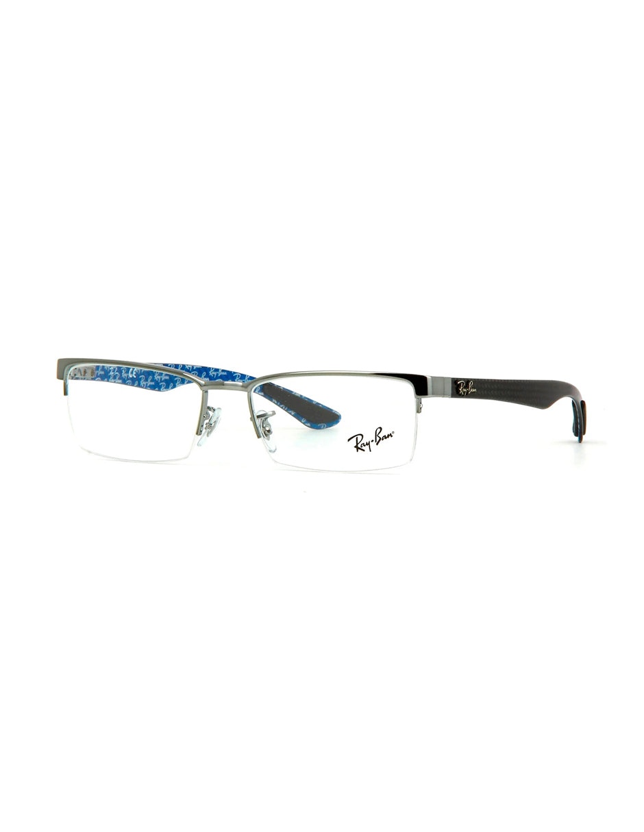 ARMAZON OFTALMICO FIBRA DE CARBONO RAY BAN RB8412 2502 52MM AZUL