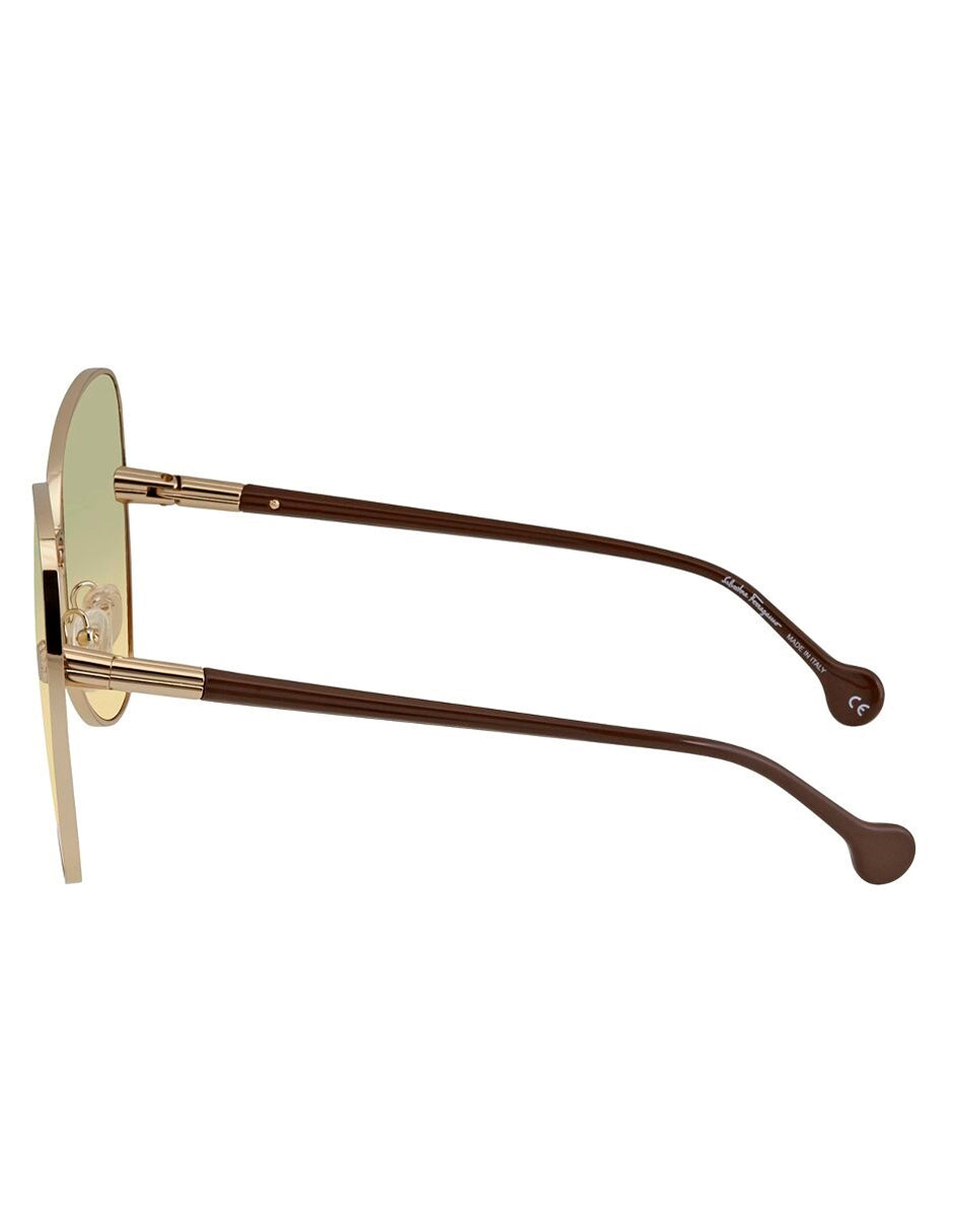 LENTE DE SOL SALVATORE FERRAGAMO FERRAGAMO SF184S 707 64MM CAFE