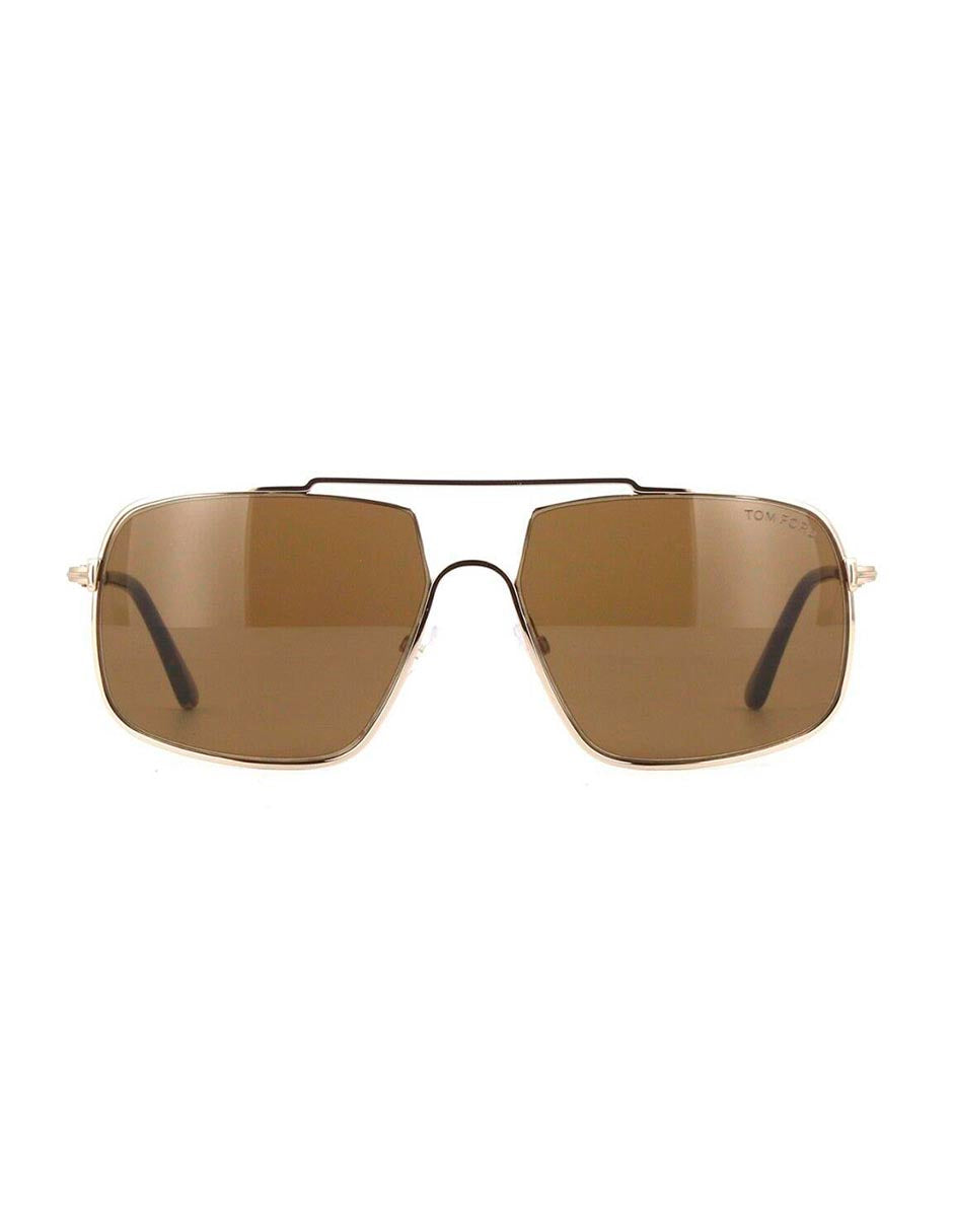 LENTES DE SOL TOM FORD TF585 28E 61MM DORADO/CAFE