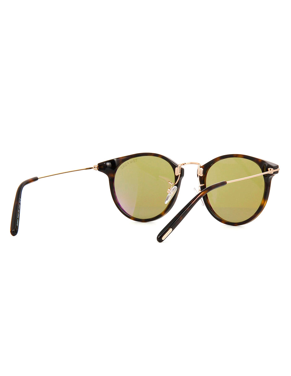 LENTE DE SOL TOM FORD TF673 52N 49MM CAFE/VERDE