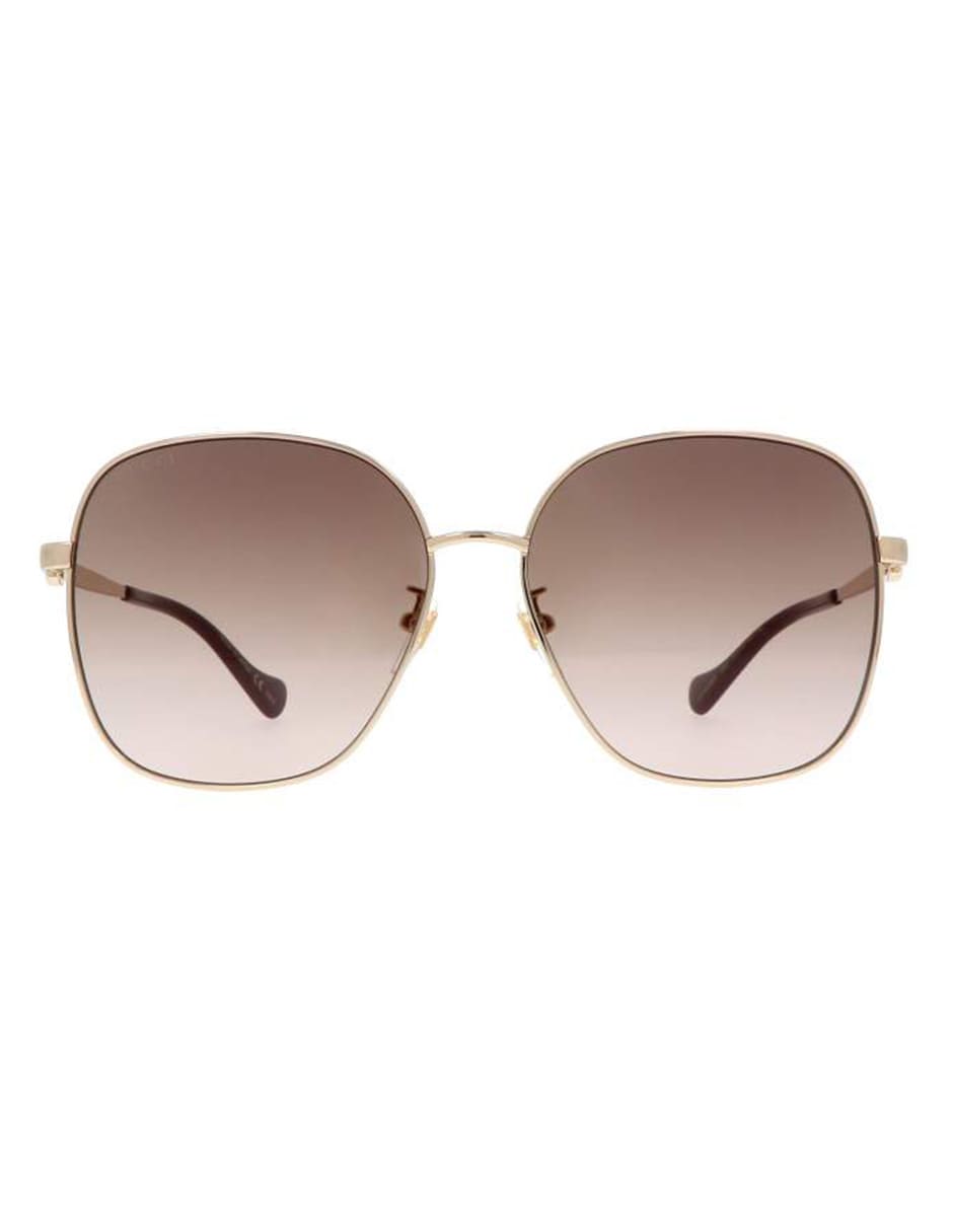LENTE DE SOL GUCCI GG1089SA 002 61MM DORADO CAFE