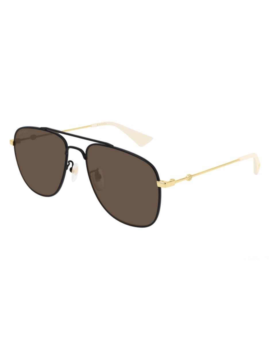 LENTE DE SOL GG0514S 002 57MM DORADO/MARRON