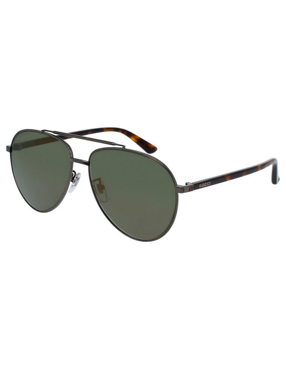 LENTE DE SOL GUCCI GG0043SA 003 61MM GRIS/PLATEADO