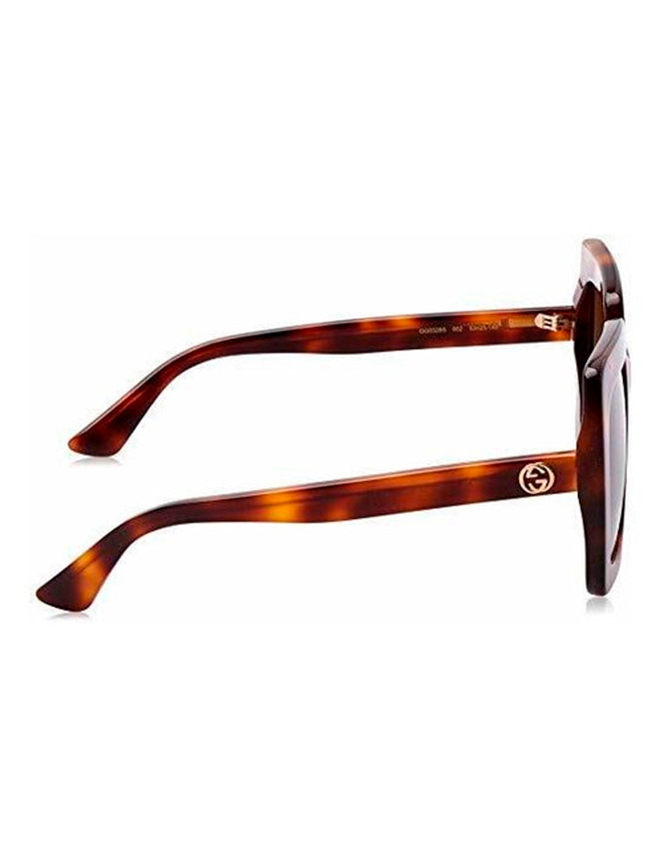 LENTE DE SOL GUCCI GG0328S 002 53MM HAVANA CAFE