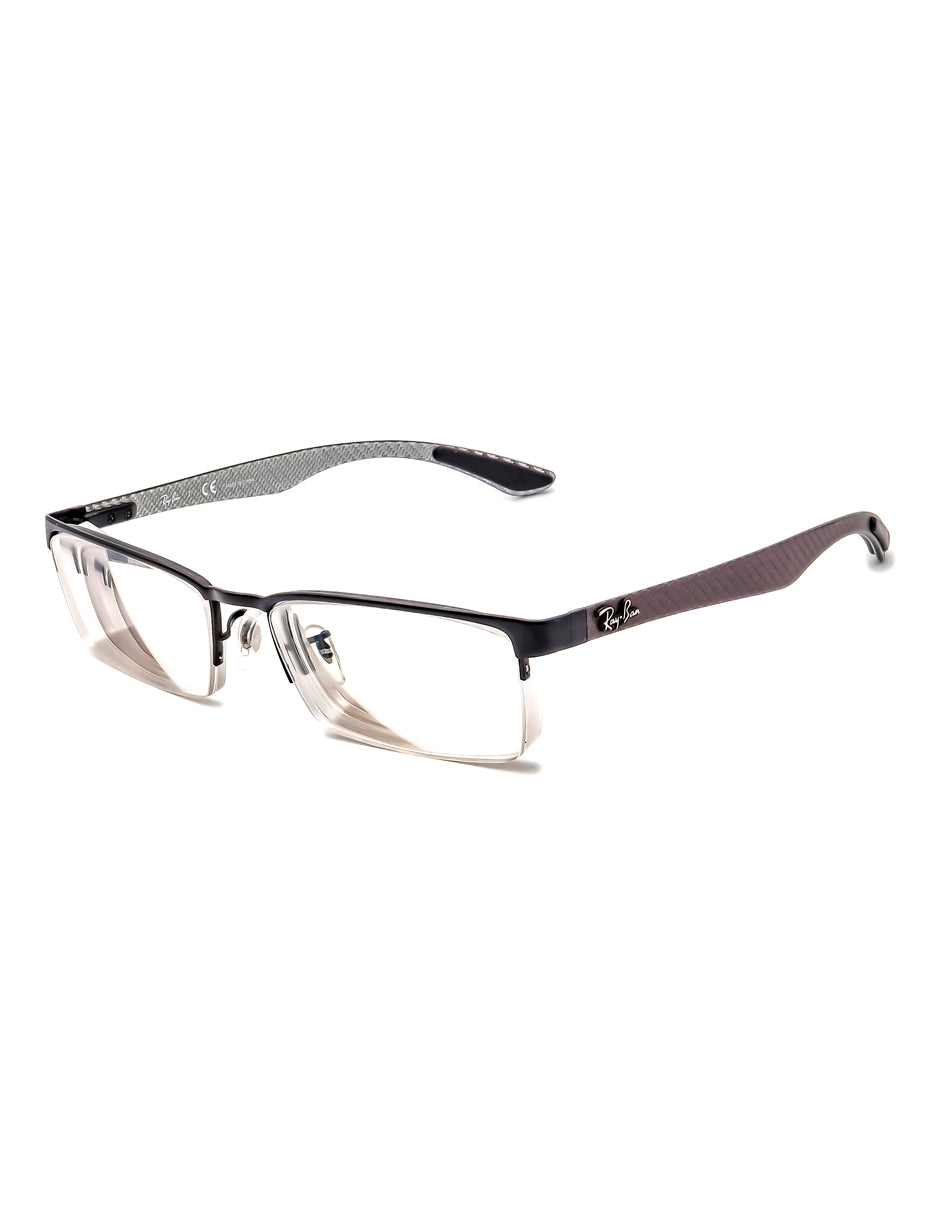 ARMAZON OFTALMICO RAY BAN FIBRA DE CARBONO RB8412 2503 52MM GRIS