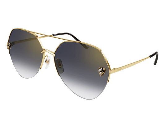 LENTE DE SOL CARTIER CT0355S 001 64MM SINGLE LENS