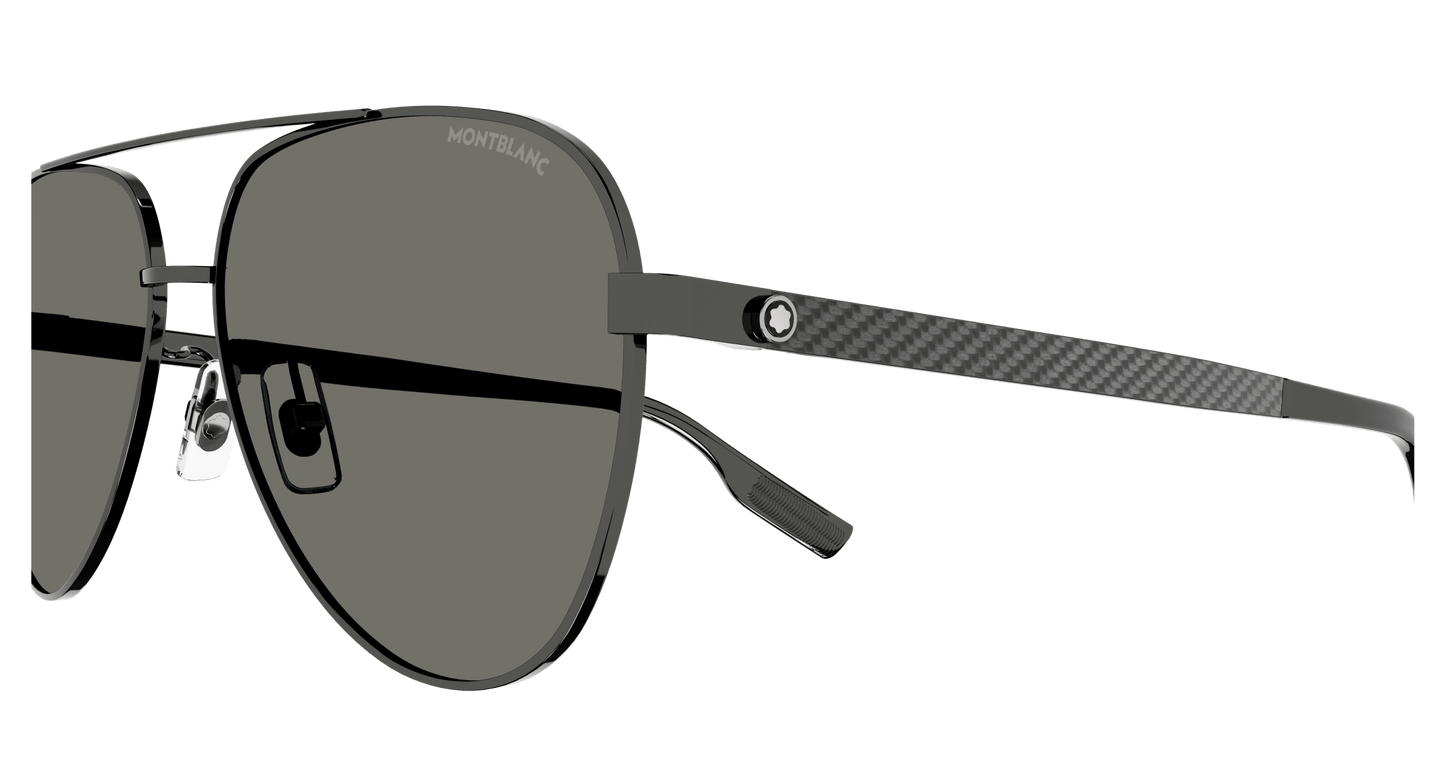 LENTE DE SOL MONT BLANC MB0182S 002 GRIS 59-15-145