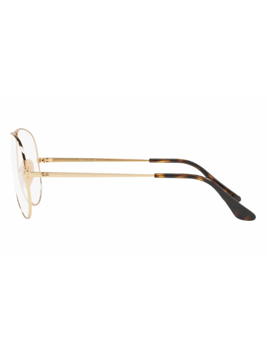 ARMAZÓN OFTÁLMICO RAY BAN AVIADOR RB6489 2500 58MM DORADO