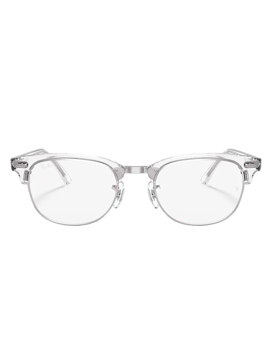 ARMAZÓN OFTÁLMICO RAY BAN CLUBMASTER RB5154 2001 51MM TRANSPARENTE PLATA