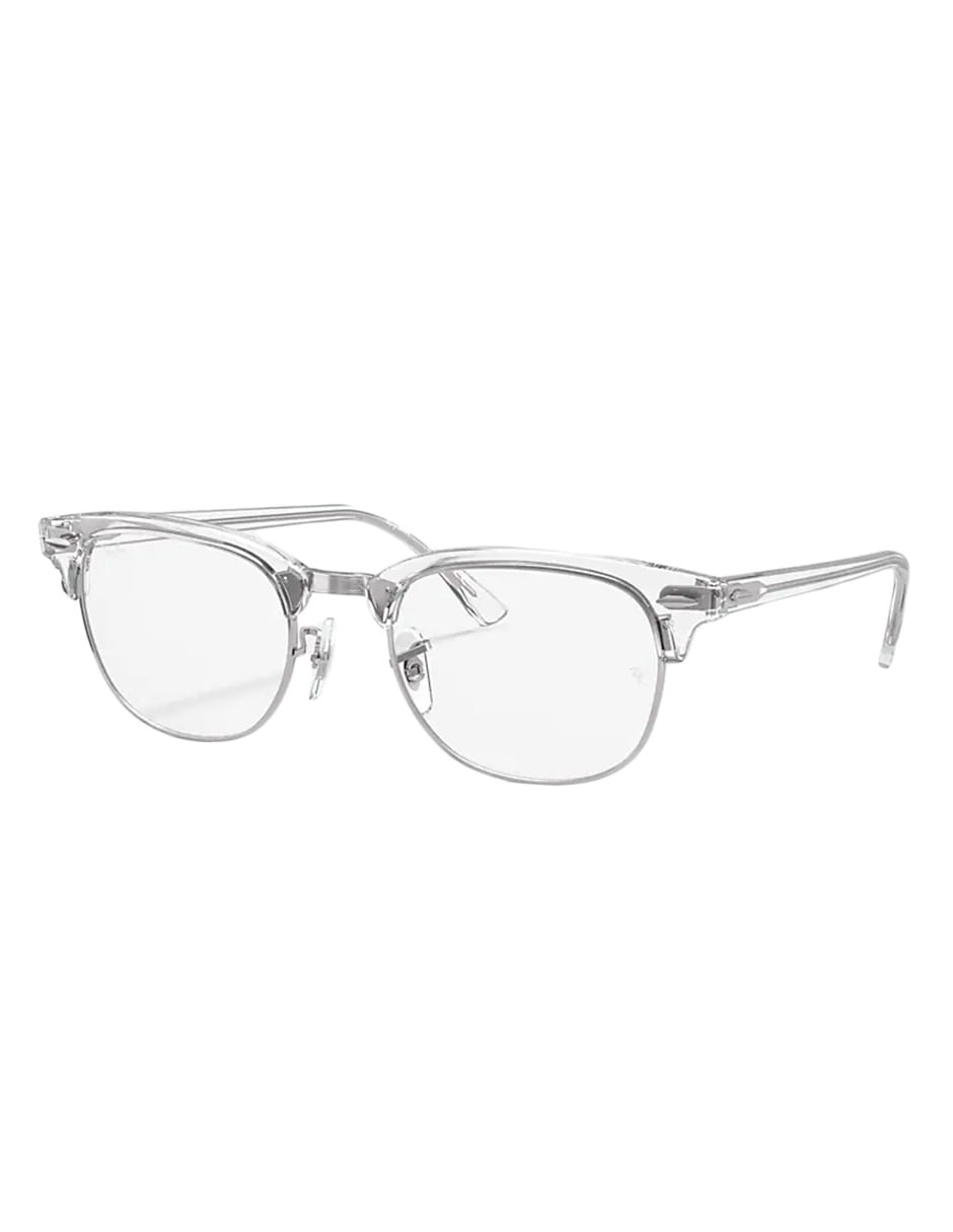 ARMAZÓN OFTÁLMICO RAY BAN CLUBMASTER RB5154 2001 51MM TRANSPARENTE PLATA