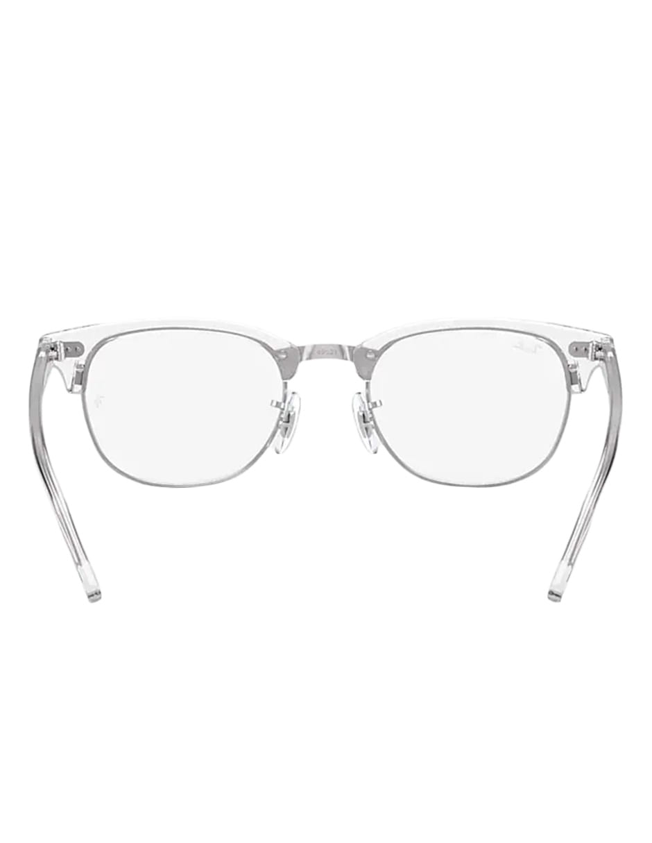 ARMAZÓN OFTÁLMICO RAY BAN CLUBMASTER RB5154 2001 51MM TRANSPARENTE PLATA