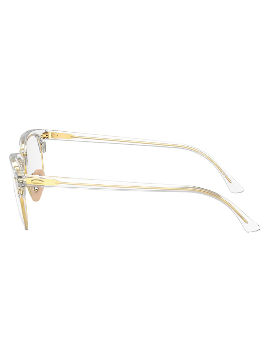 ARMAZÓN OFTÁLMICO RAY BAN CLUBMASTER RB5154 5762 51MM TRANSPARENTE DORADO