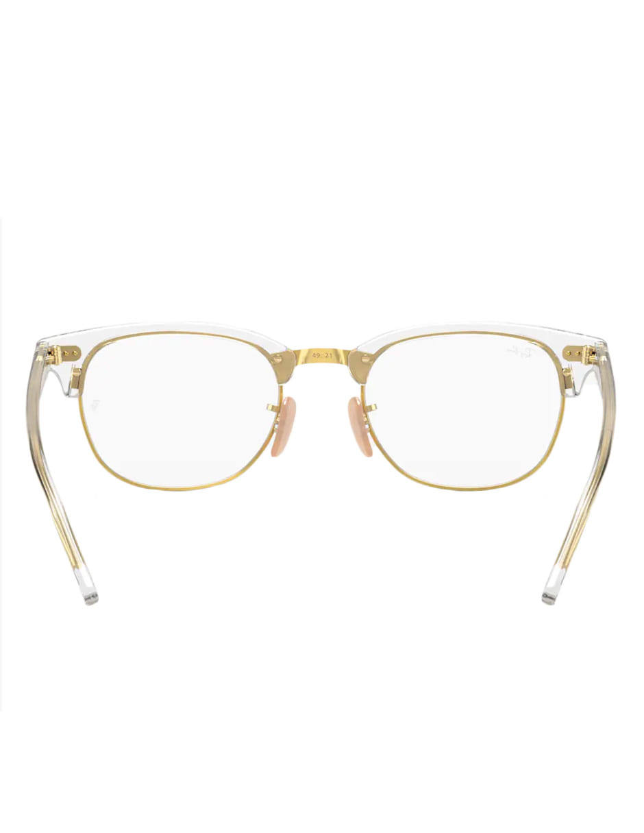 ARMAZÓN OFTÁLMICO RAY BAN CLUBMASTER RB5154 5762 51MM TRANSPARENTE DORADO