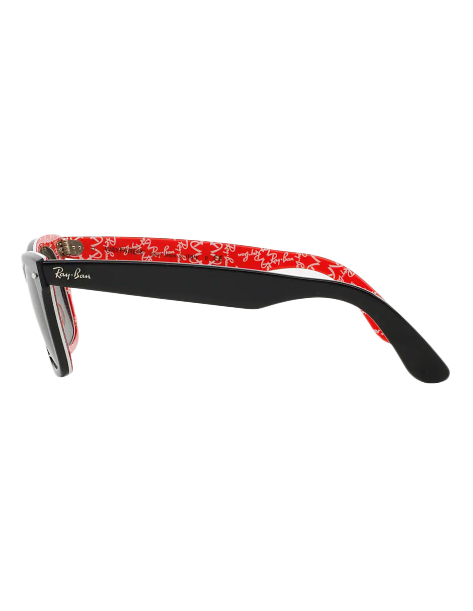 LENTE DE SOL RAY BAN RB2140 1016 50MM NEGRO CON ROJO (INCLUYE RB2140A)