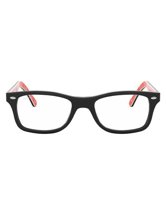 ARMAZÓN OFTÁLMICO RAY BAN RB5228 2479 53MM NEGRO INT ROJO