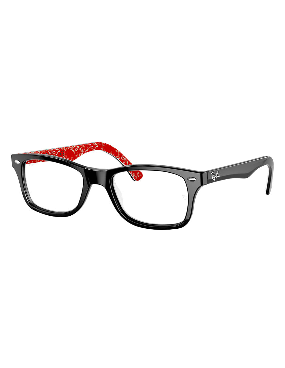 ARMAZÓN OFTÁLMICO RAY BAN RB5228 2479 53MM NEGRO INT ROJO