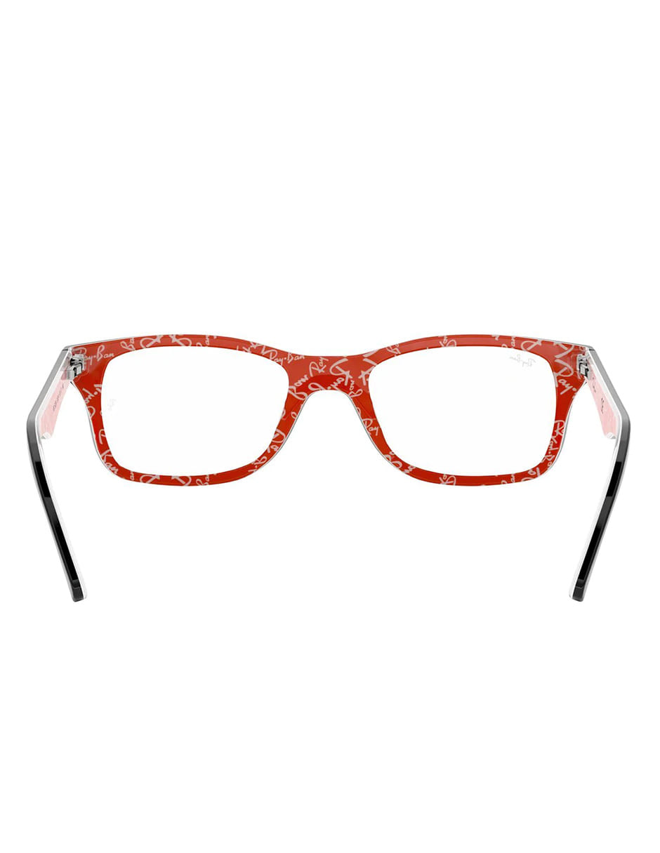 ARMAZÓN OFTÁLMICO RAY BAN RB5228 2479 53MM NEGRO INT ROJO