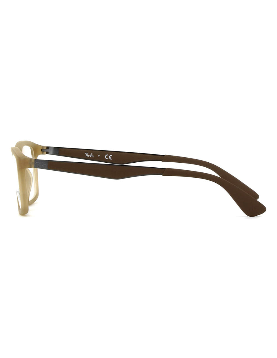 ARMAZÓN OFTÁLMICO RAY BAN RB7056 5646 53MM CREMA, CAFE