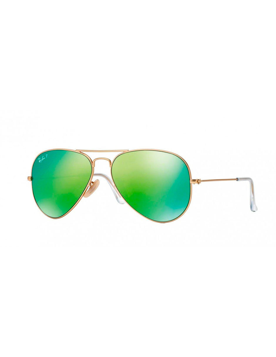 LENTE DE SOL RAY BAN RB3025 112 P9 58MM DORADO CON VERDE